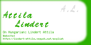 attila lindert business card